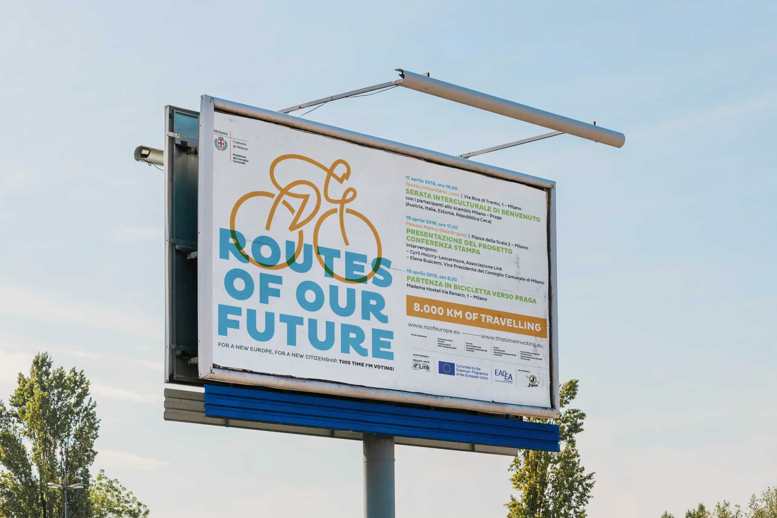 Manifesto Roof, Routes of our future per Comune di Milano