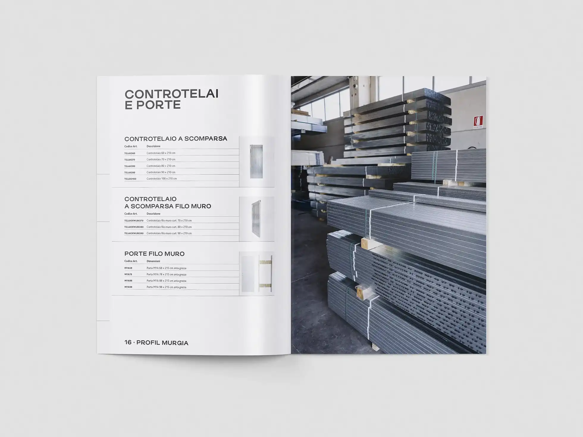Scheda prodotti catalogo Profil Murgia
