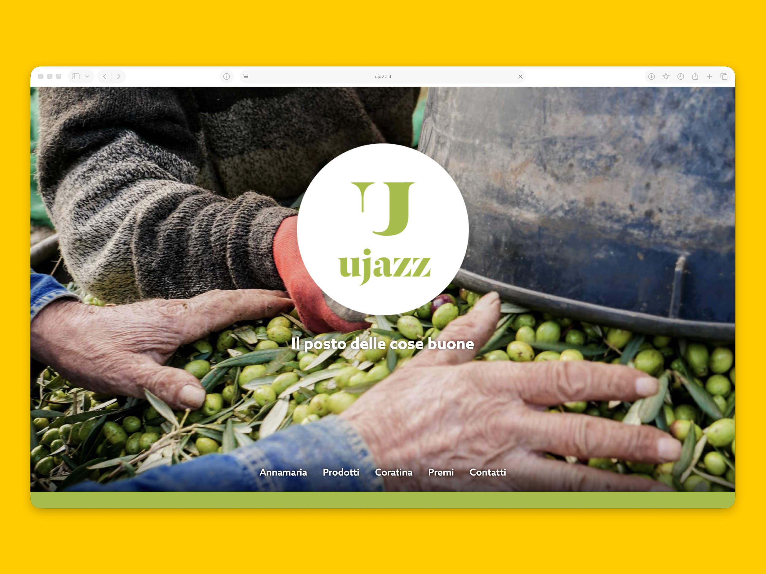 Sito web ujazz, home page