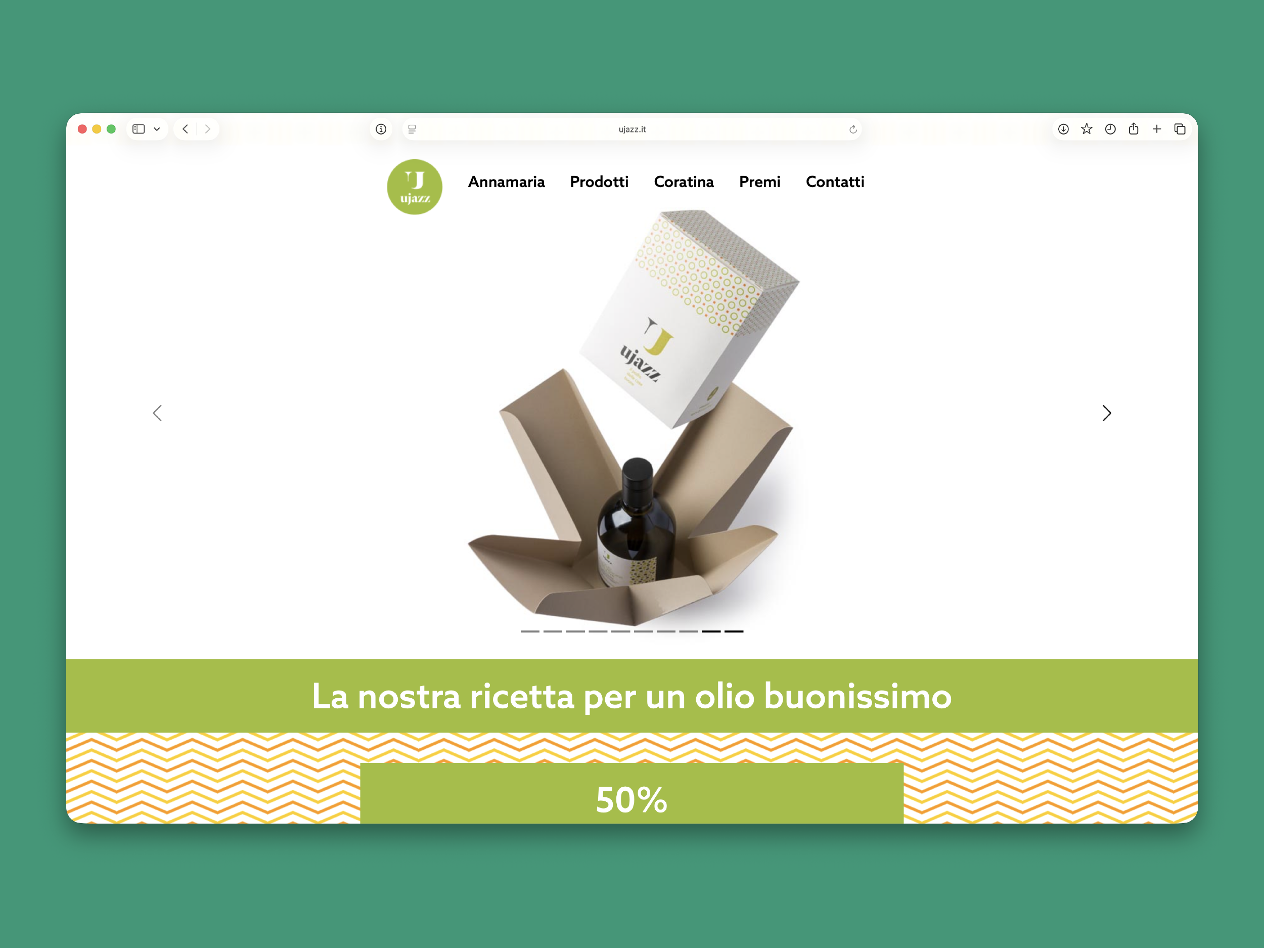 Sito web ujazz, coratina